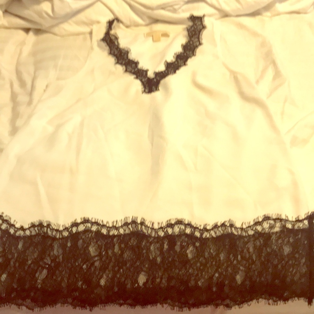 Michael By Michael Kors black lace top.